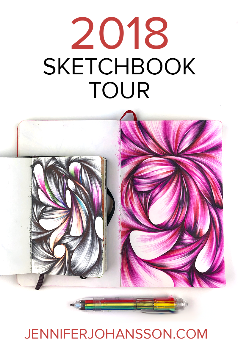 See all 37 sketchbook drawings I made in 2018.