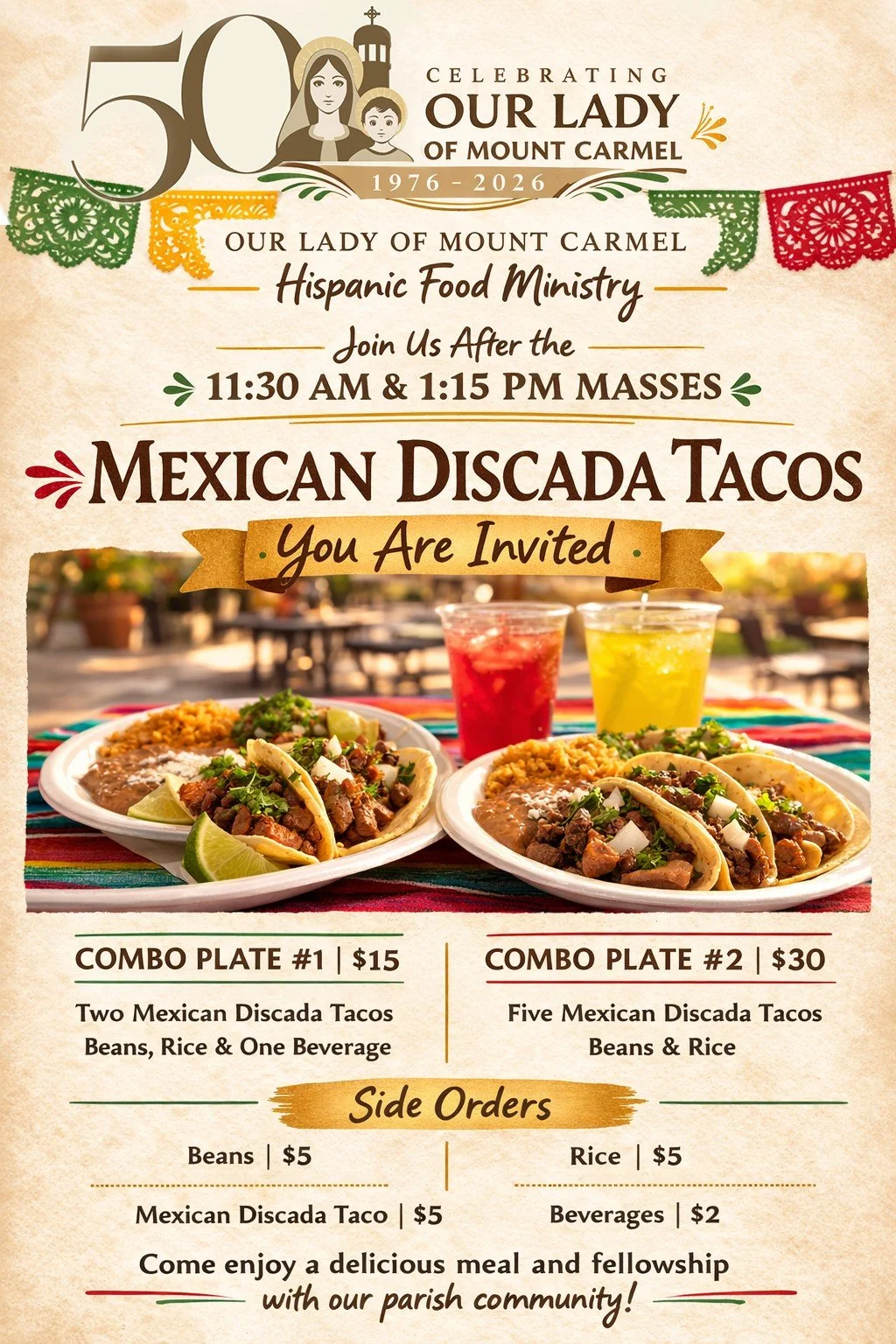 Hispanic Food Sales (After 11:30 &amp; 1:15 Masses)