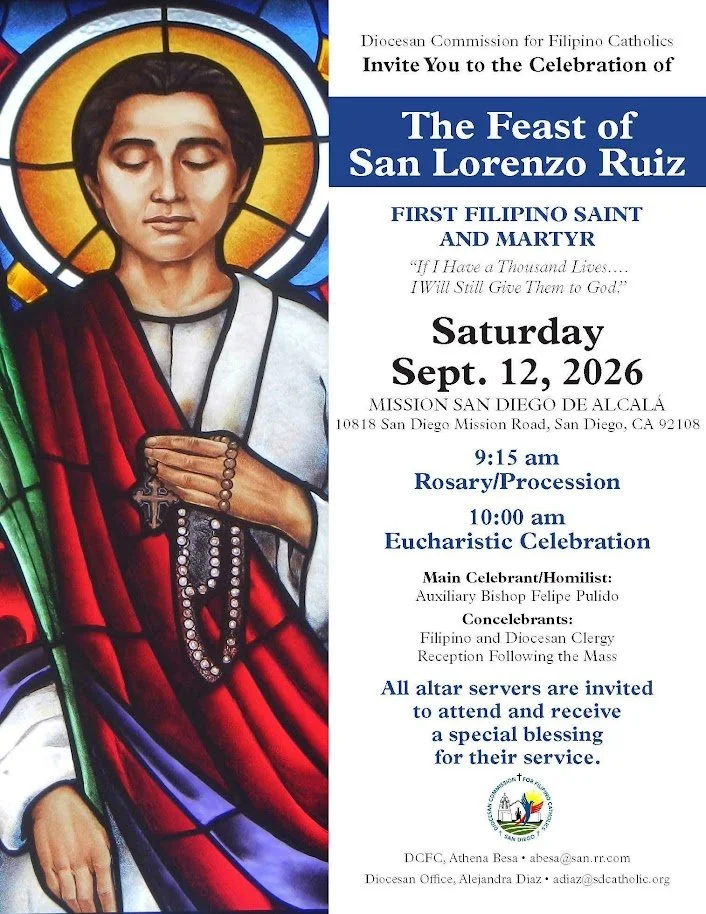 The Feast of San Lorenzo Ruiz: Mission San Diego De Alcala