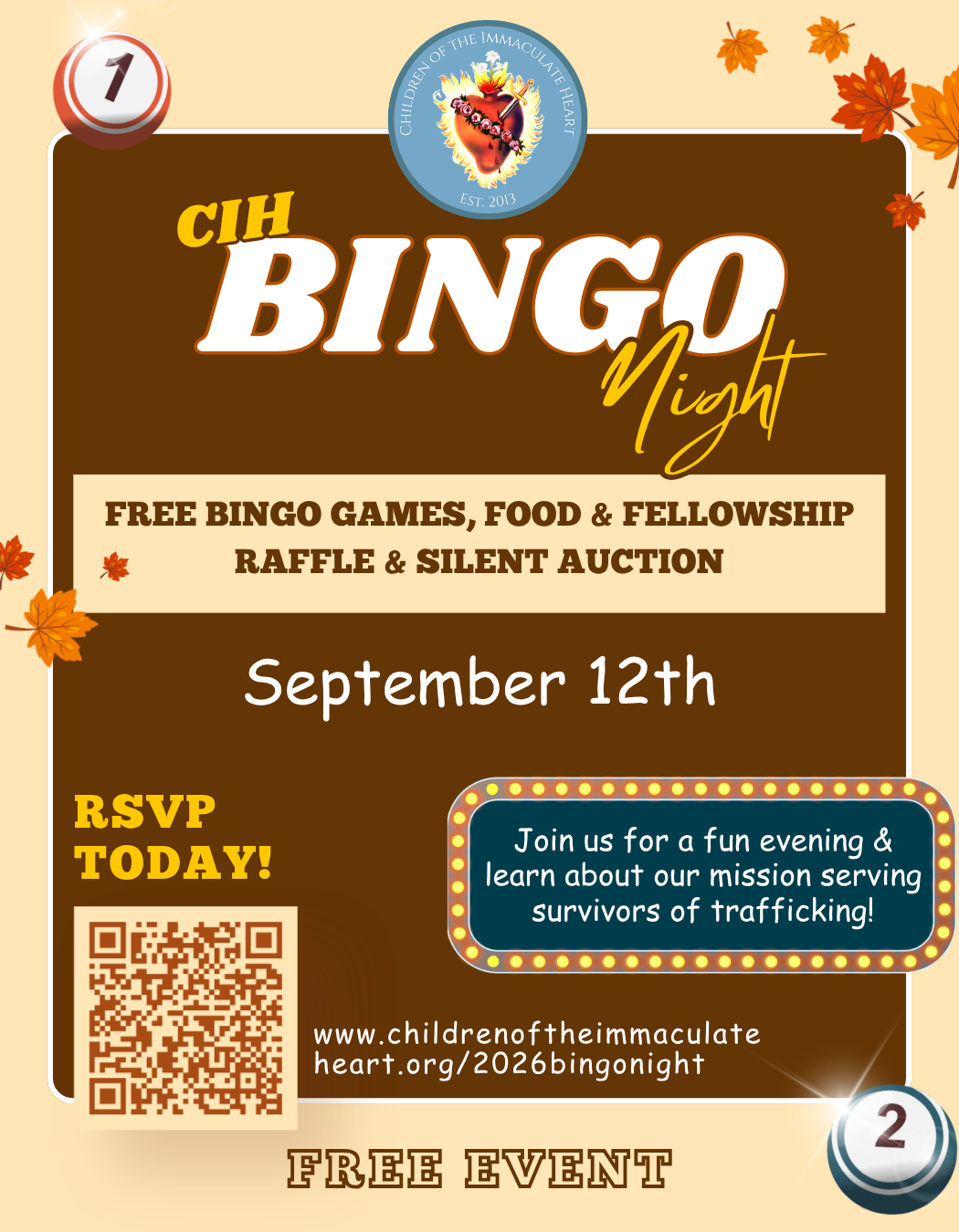 Children of Immaculate Heart: BINGO NIGHT