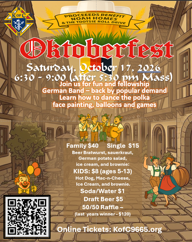 Oktoberfest, Sponsored by the Knights of Columbus