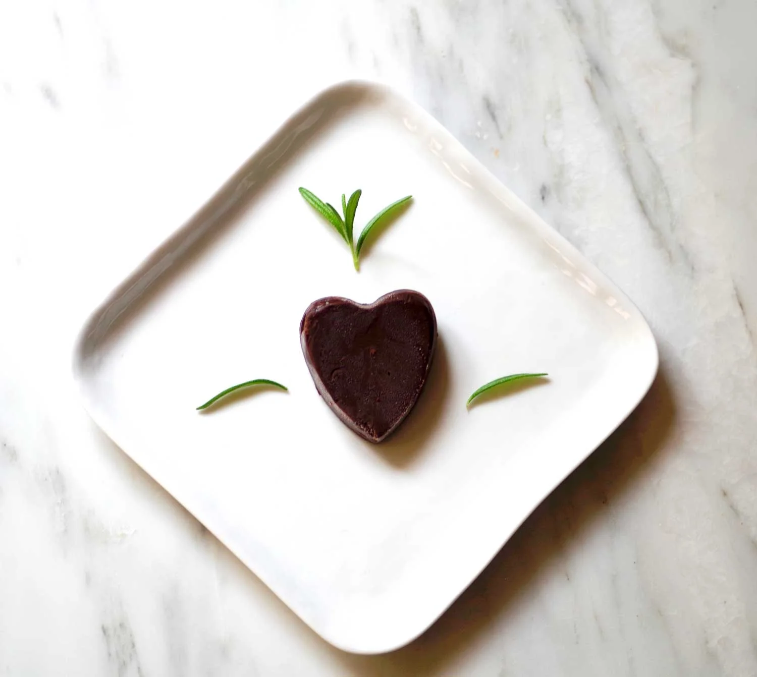 Voila! Chocolate rosemary pine nut truffle happiness.
