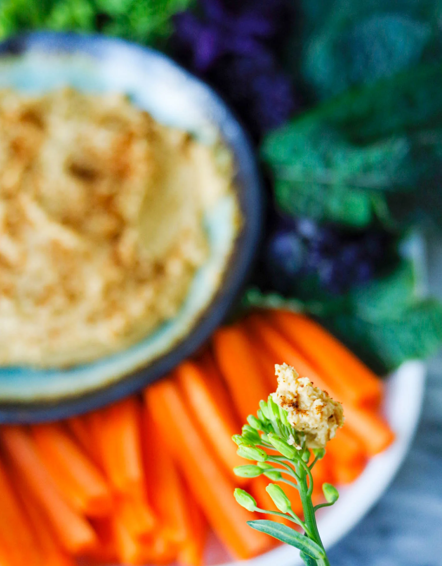 Lemony Hummus for fresh veggies, by Beautiful Ingredient