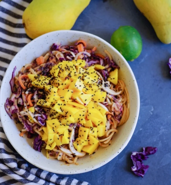 Mango Slaw with Peanut Lime Dressing — Beautiful Ingredient Plant