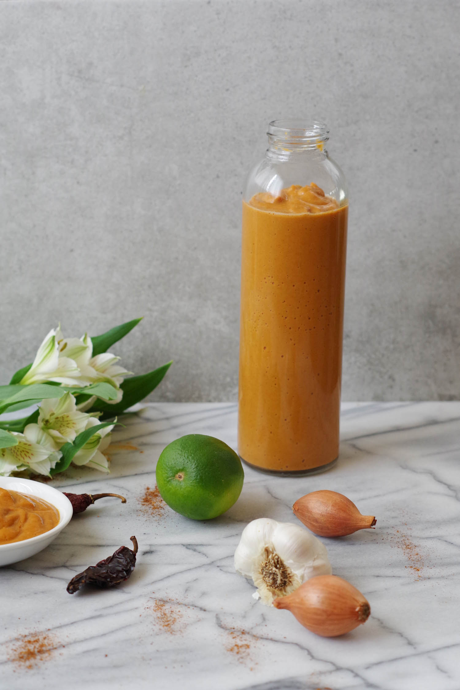 A bottle of Vegan Chipotle Mayo with Cauliflower Base, by Beautiful Ingredient