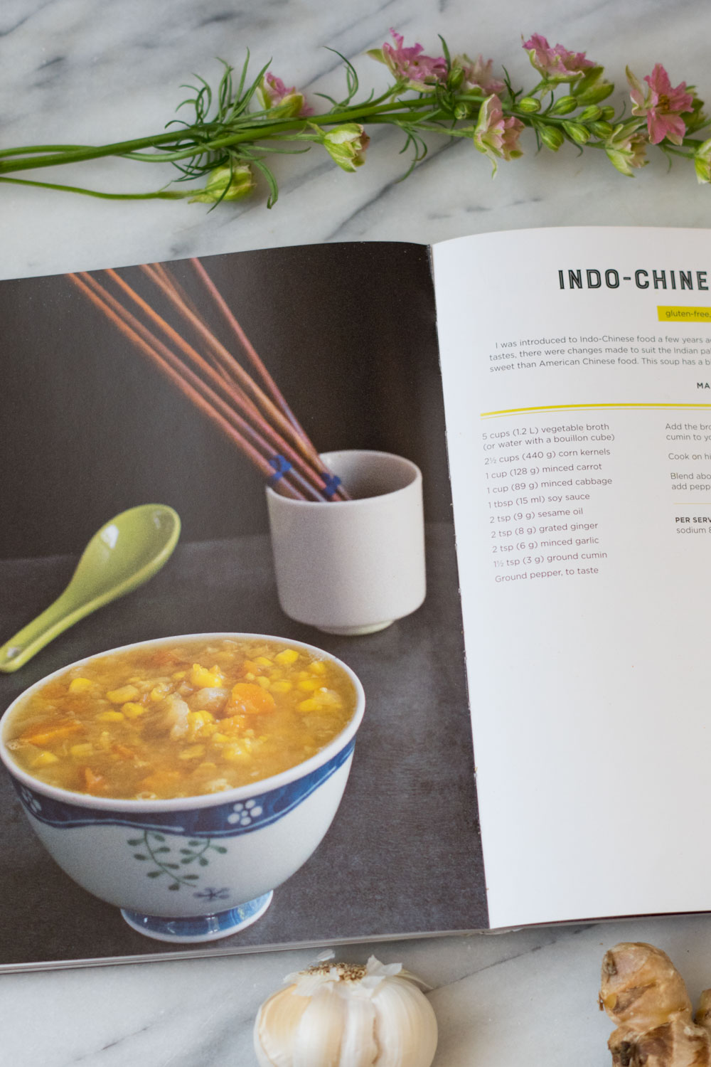 Indo-Chinese Corn Soup Recipe in The Ultimate Vegan cookbook for your Instant POt