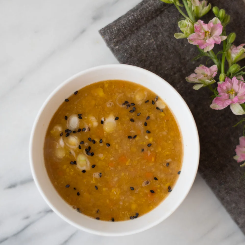 Ind-Chinese Corn Soup Recipe from The Ultimate Vegan Cookbook for your Instant Pot by Kathy Hester