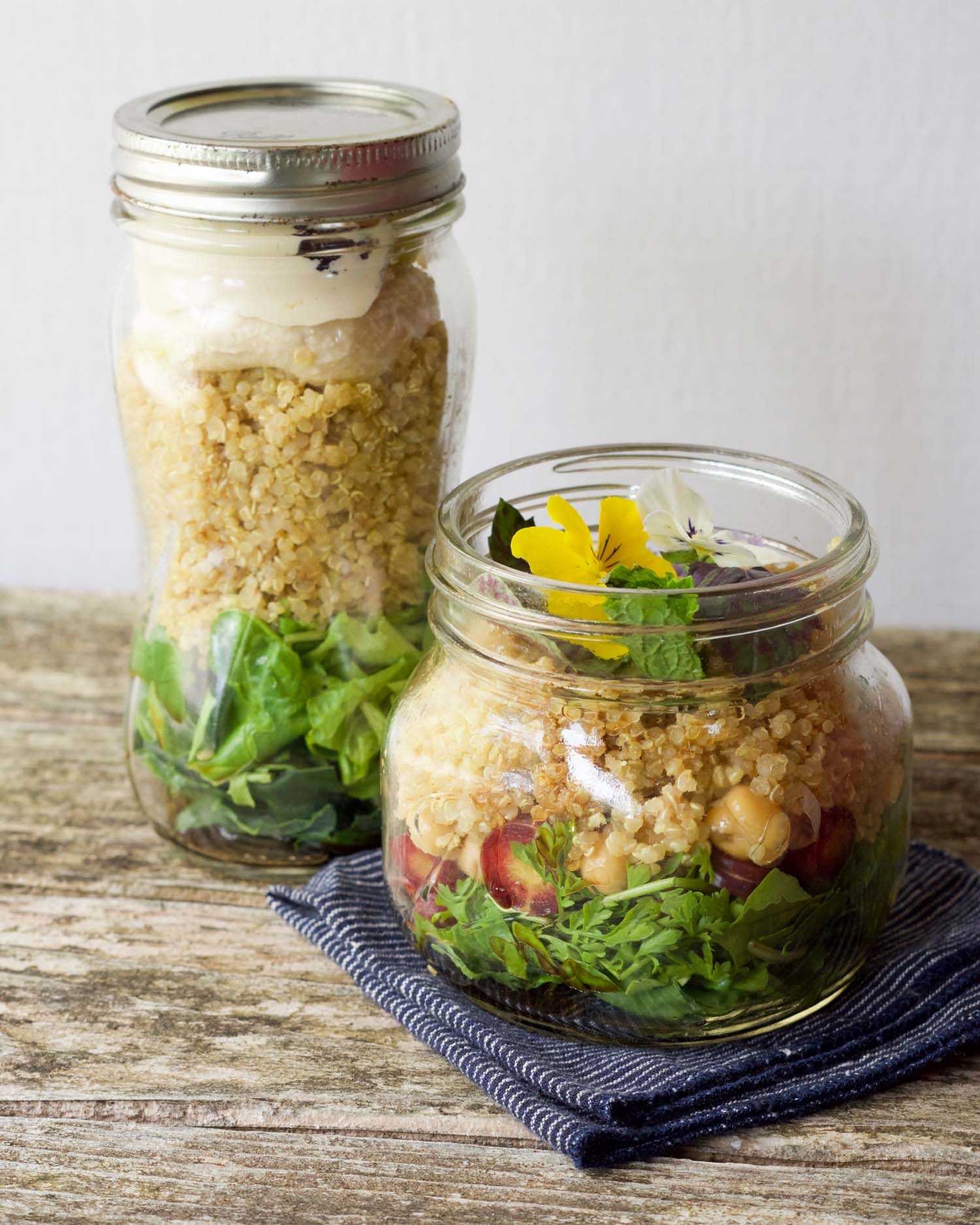 Easy Salad to Go with Quick Vinaigrette by Beautiful Ingredient