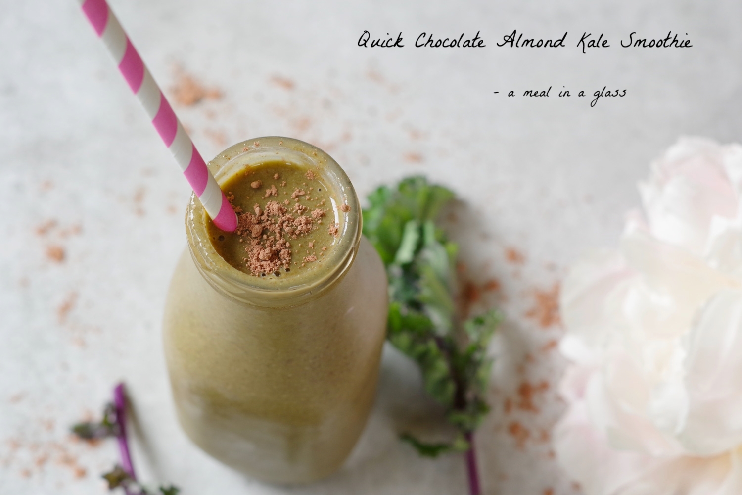 Chocolate Almond Kale Smoothie by Beautiful Ingredient