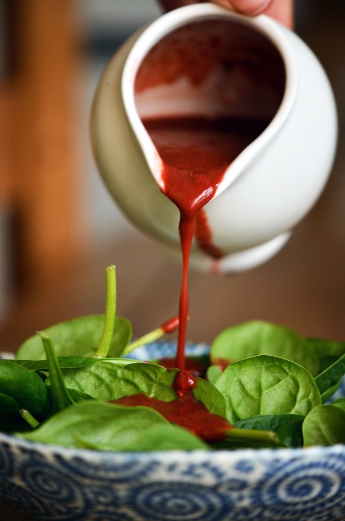 Raspberry Balsamic Dressing by The Hungry Herbivores