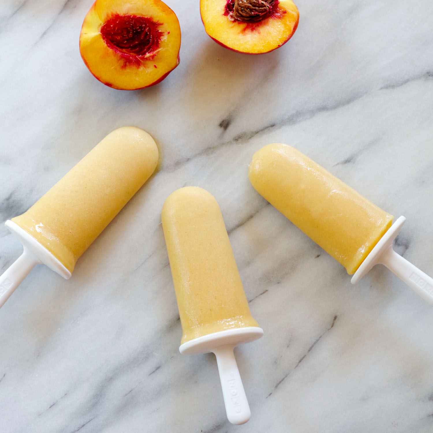 Coconut Peach Popsicles from Frugal Vegan