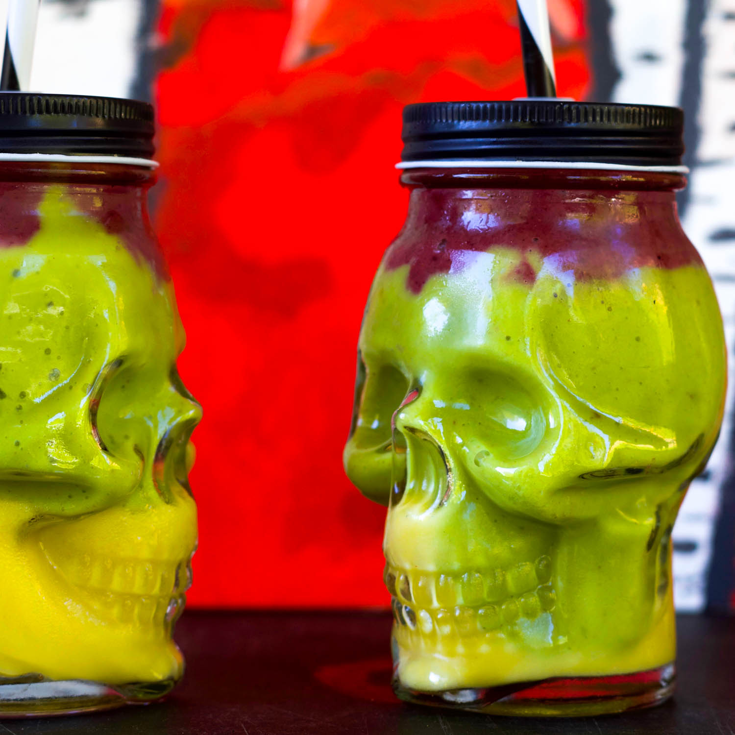 Colorful Halloween SMoothies, by Beautiful Ingredient