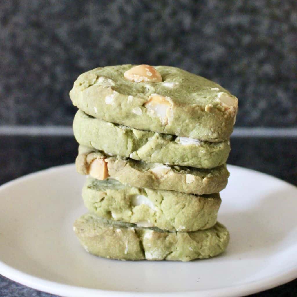 Vegan Matcha Green Tea Shortbread by Rhian of Rhian's Recipes