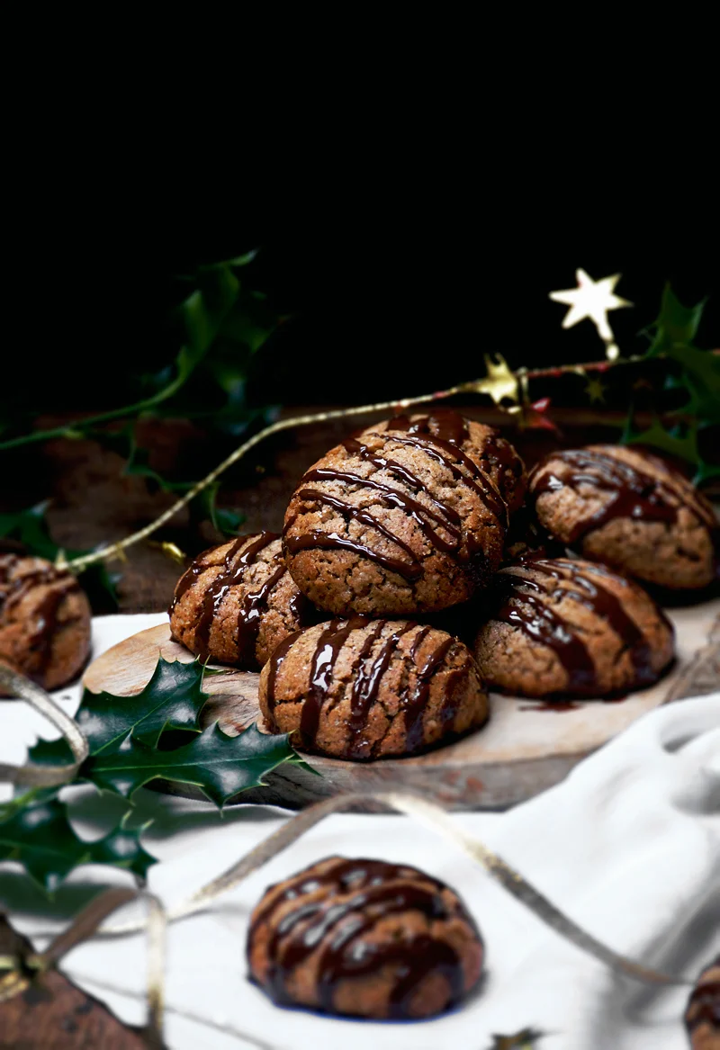 Vegan Lebkuchen (German Spiced Cookies) by Alexandra of Occasionally Eggs