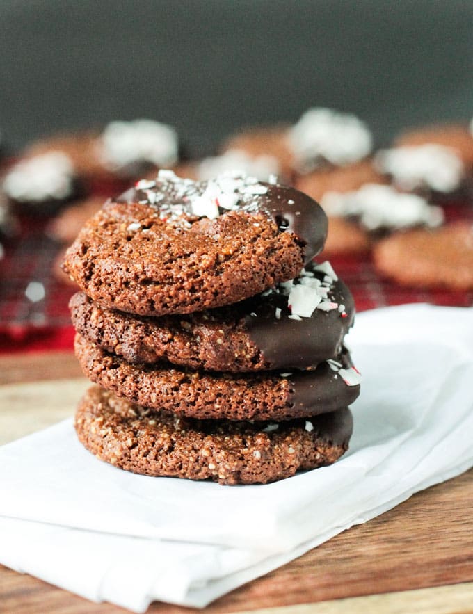 Vegan &amp; Gluten-Free Chew Chocolate Gingerbread Cookies by Jennifer of Veggie Inspired