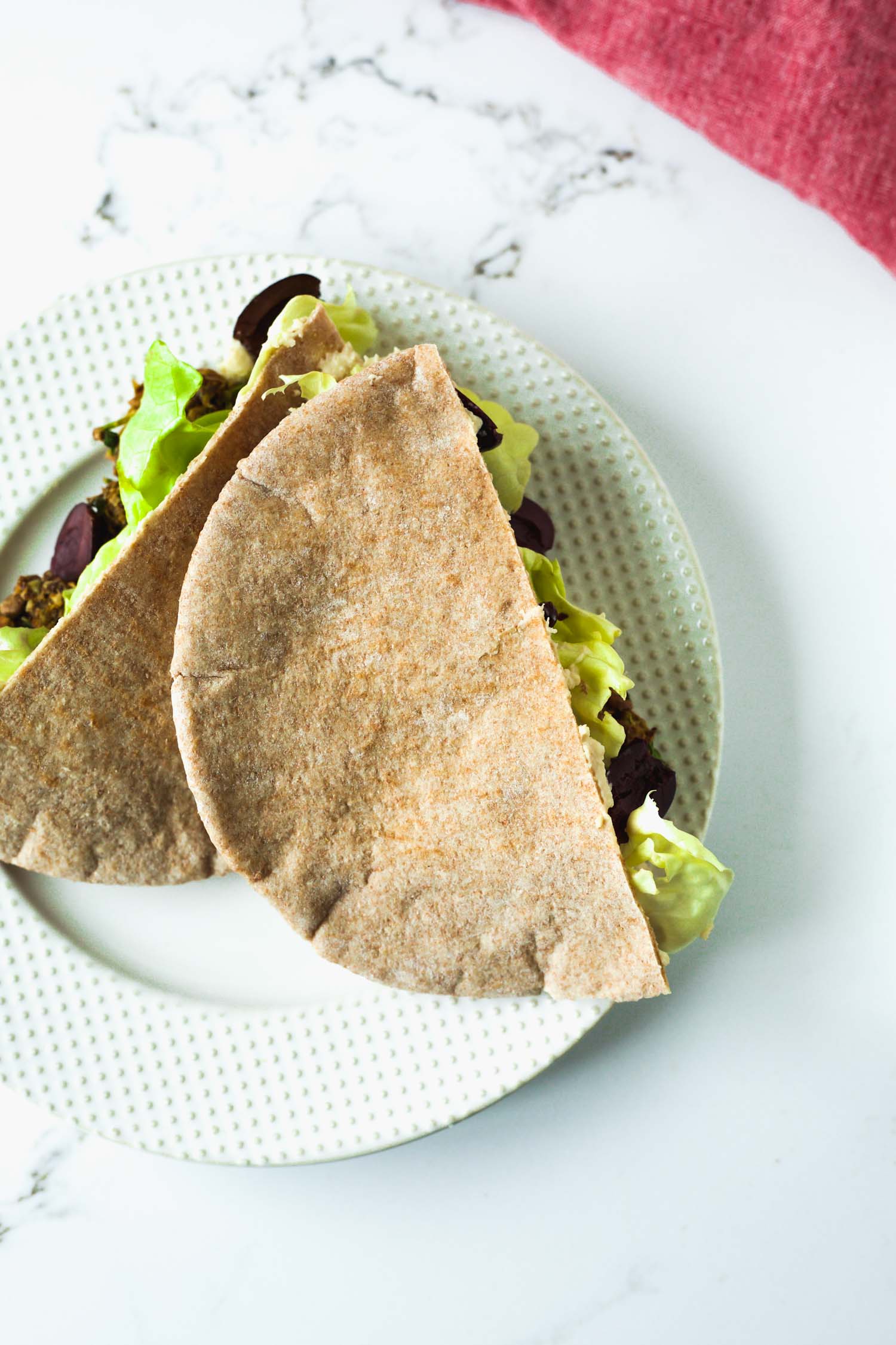 Baked Lentil Falafel Sandwich | Recipe from The Simply Vegan Cookbook by Dustin Harder