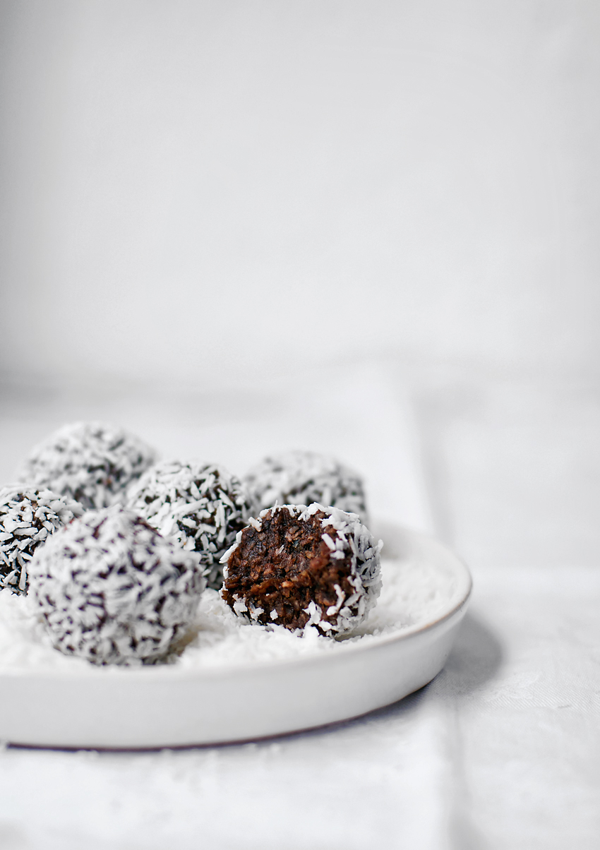 Chocolate Coconut Bliss Balls, GF Vegan | Occasionally Eggs