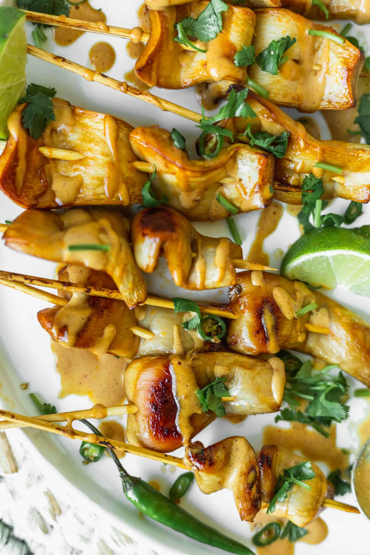 King Satay with Spicy PeanutGinger Sauce Recipe from The Wicked