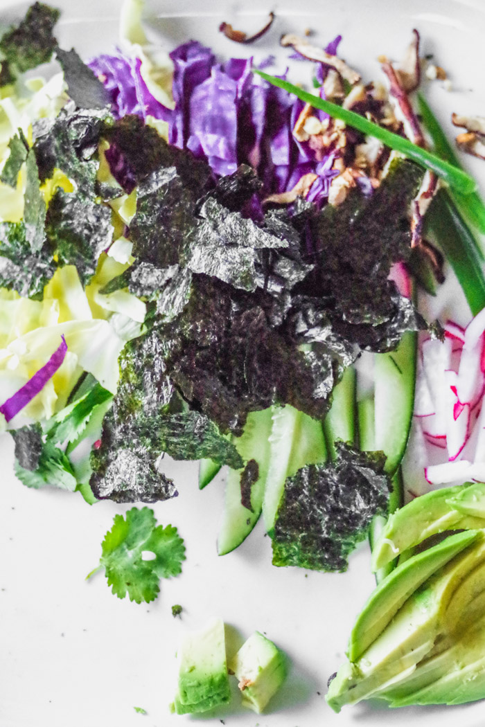 Vegan Rainbow Sushi is easy and fun to make! Recipe by Kari of Beautiful Ingredient. “vegan #sushi #appetizer #sushiroll