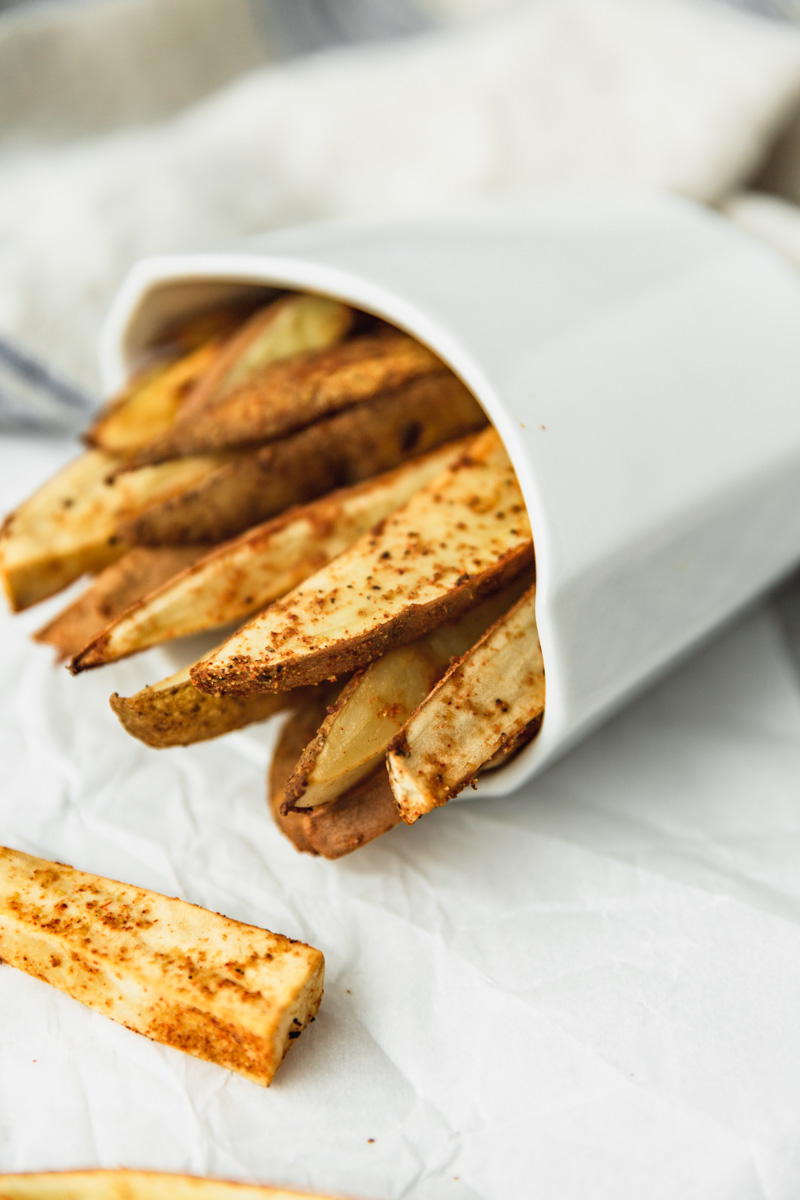 Seasoned ThickCut OvenBaked Fries with No Oil — Beautiful Ingredient