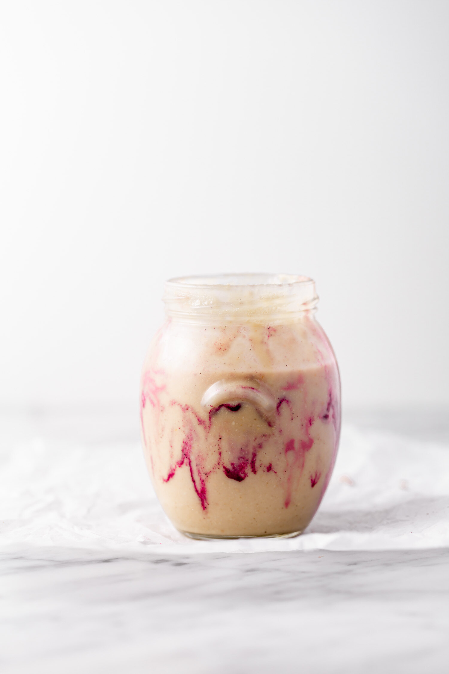 Love Note Macadamia Nut Butter with Pink Swirls