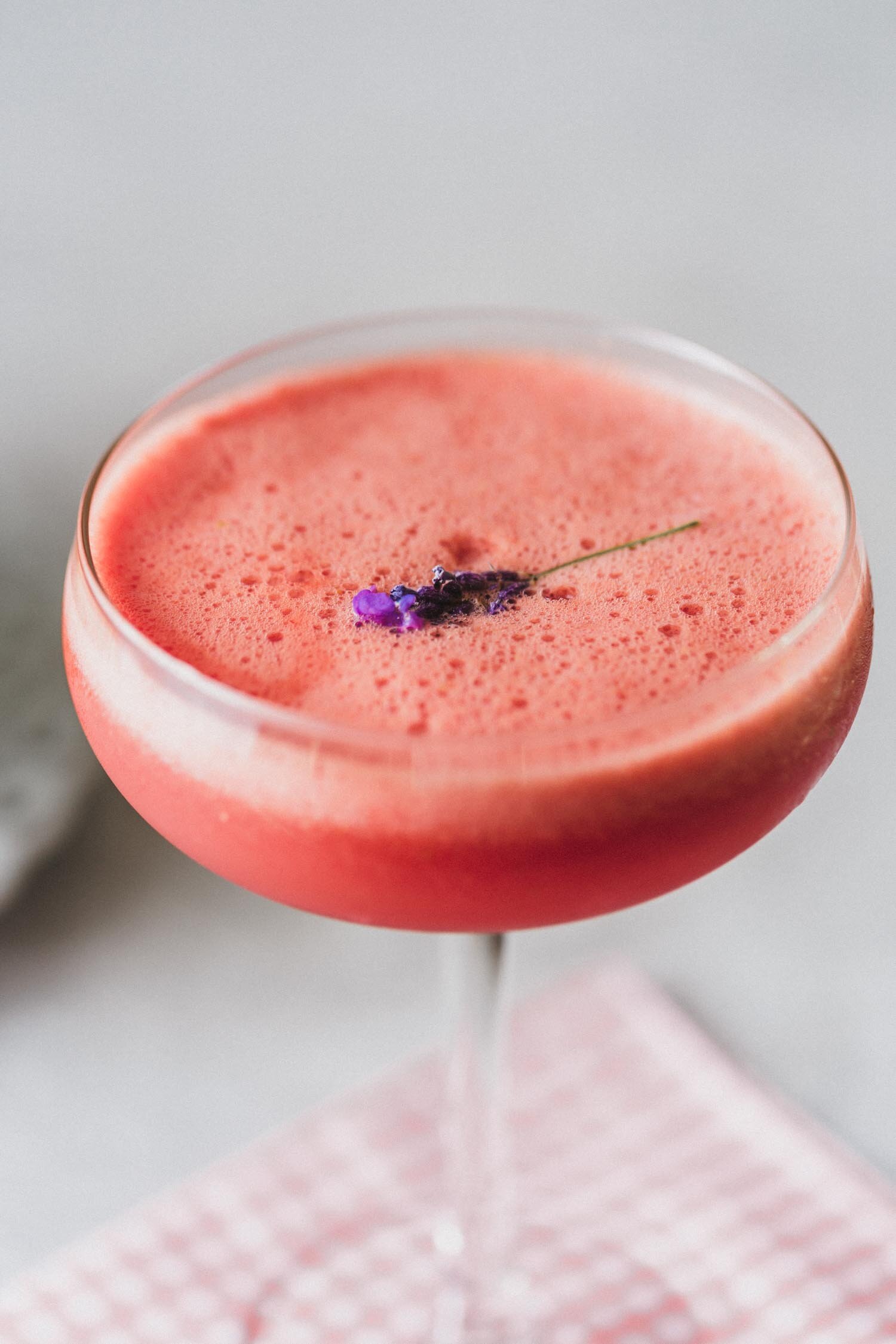 Lavender Watermelon Daiquiri recipe - a summer cocktail or mocktail by Kari of Beautiful Ingredient. #mocktail #cocktail #summerdrink #drink #watermelon #lavender #summerdrinksalcohol #summerdrinksnonalcoholic #daiquiri