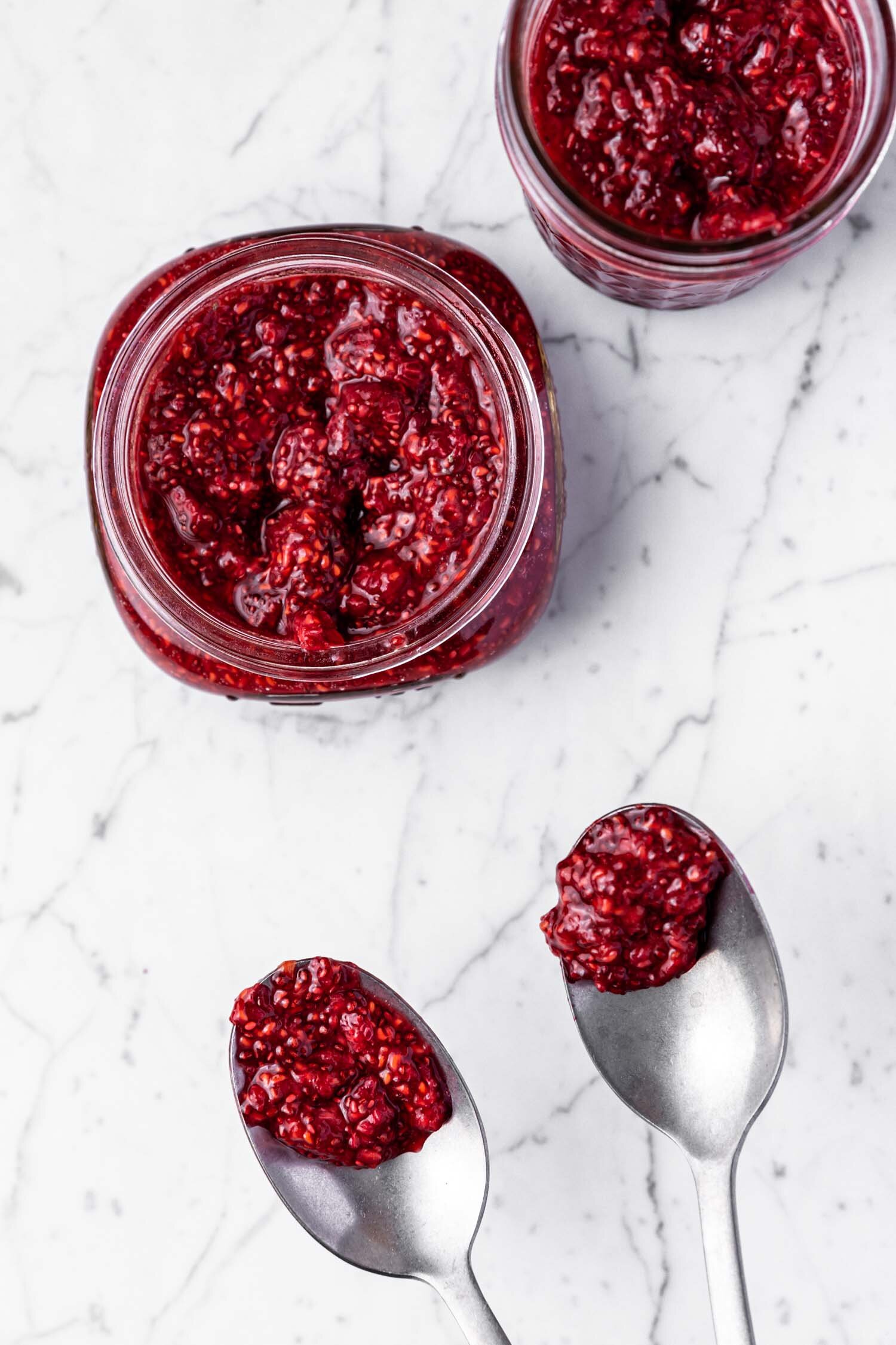 Raspberry Chia Jam, Raw or Cooked