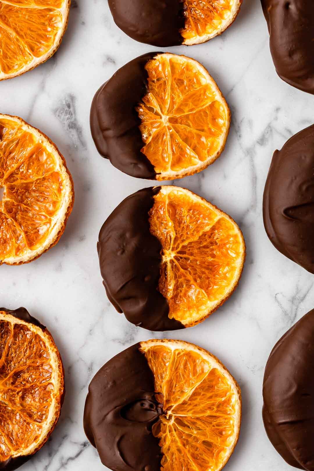 Chocolate-Dipped Dried Satsuma Orange Slices