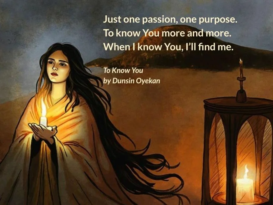 ❤️ "To Know You" - incredible song lyrics by @DunsinOyekan 🔥 I heard a cover of this song preformed by the amazing musicians and voices at @prayerain. Thank you for blessing us with this song, (uni-verse).🎼 It inspired this image.🌹

#sho