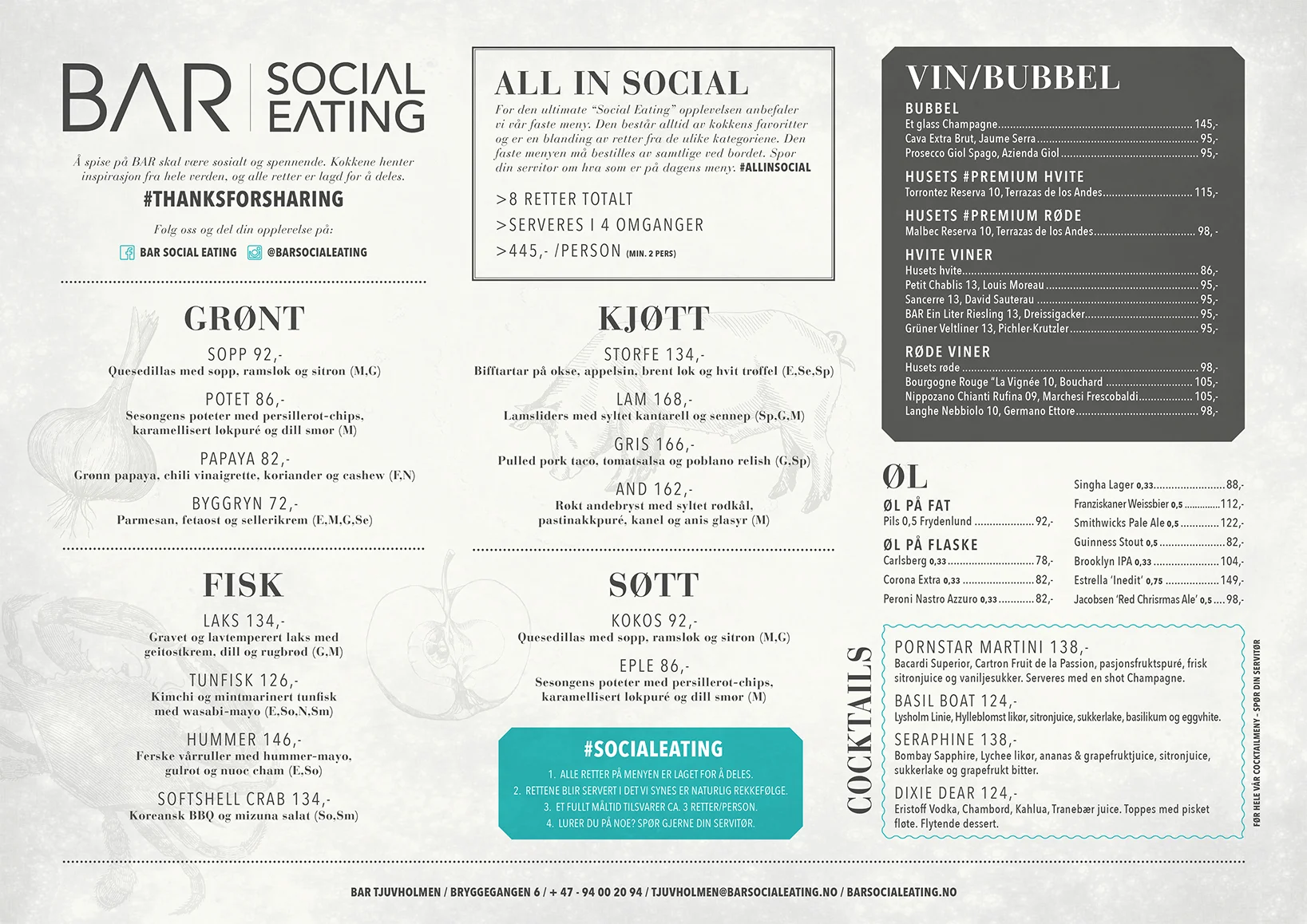 BAR TJUVHOLMEN - MENU