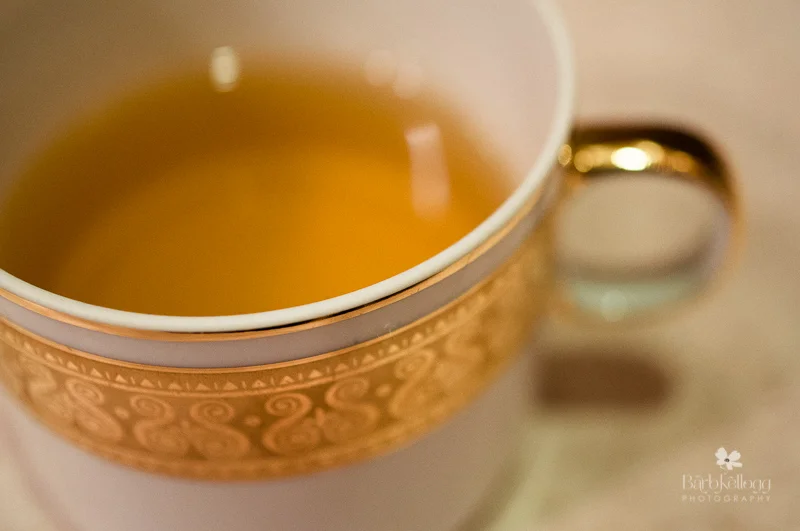 Drinking tea. A common sight at my desk.