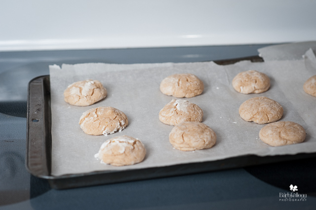 Lemon Crinkle Cookies fresh out of the oven (this was the batch made with whole wheat flour)