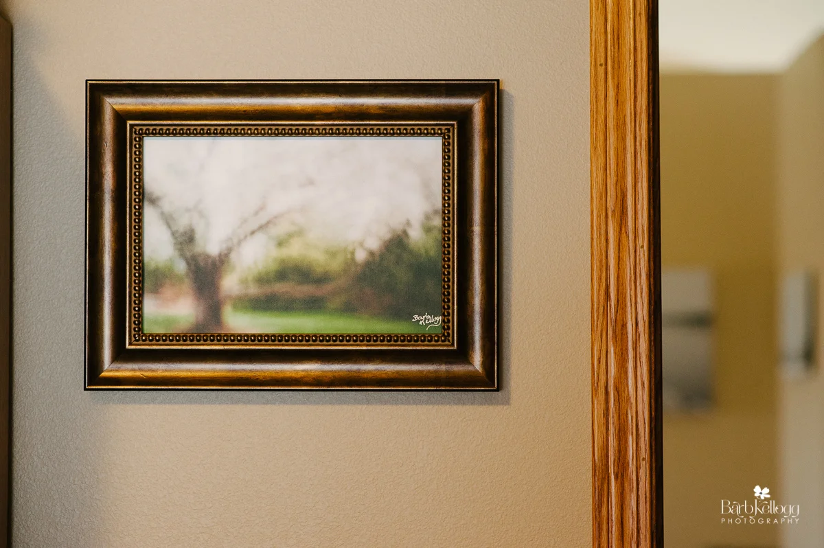 Printed on canvas and framed, hanging on my office wall.