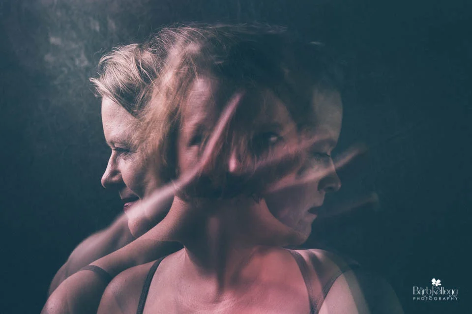 multiple exposure, self portrait