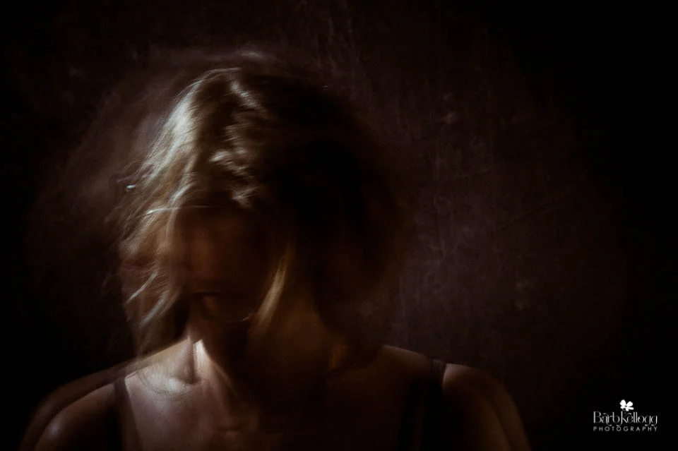 multiple exposure, self portrait