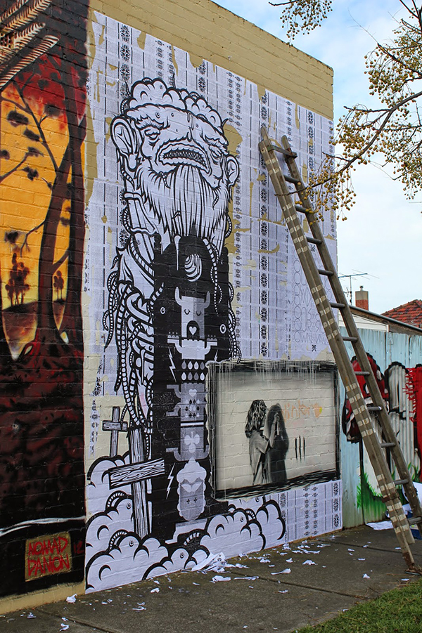 Shane Sterry and i did this over the weekend in Somerville Road Yarraville courtesy of Mario & Delaney g'ing it up for us, thanks guys!