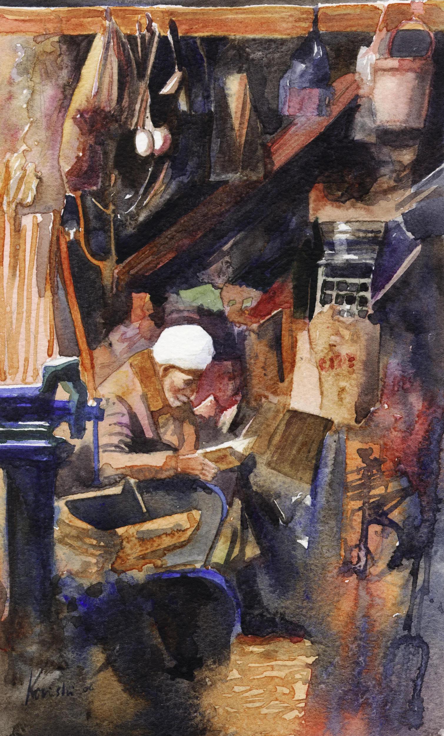 Old Craftsman in Damascus