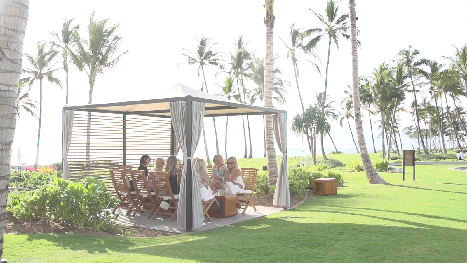 Poolside Cabana Jewelry Bar Wedding Party