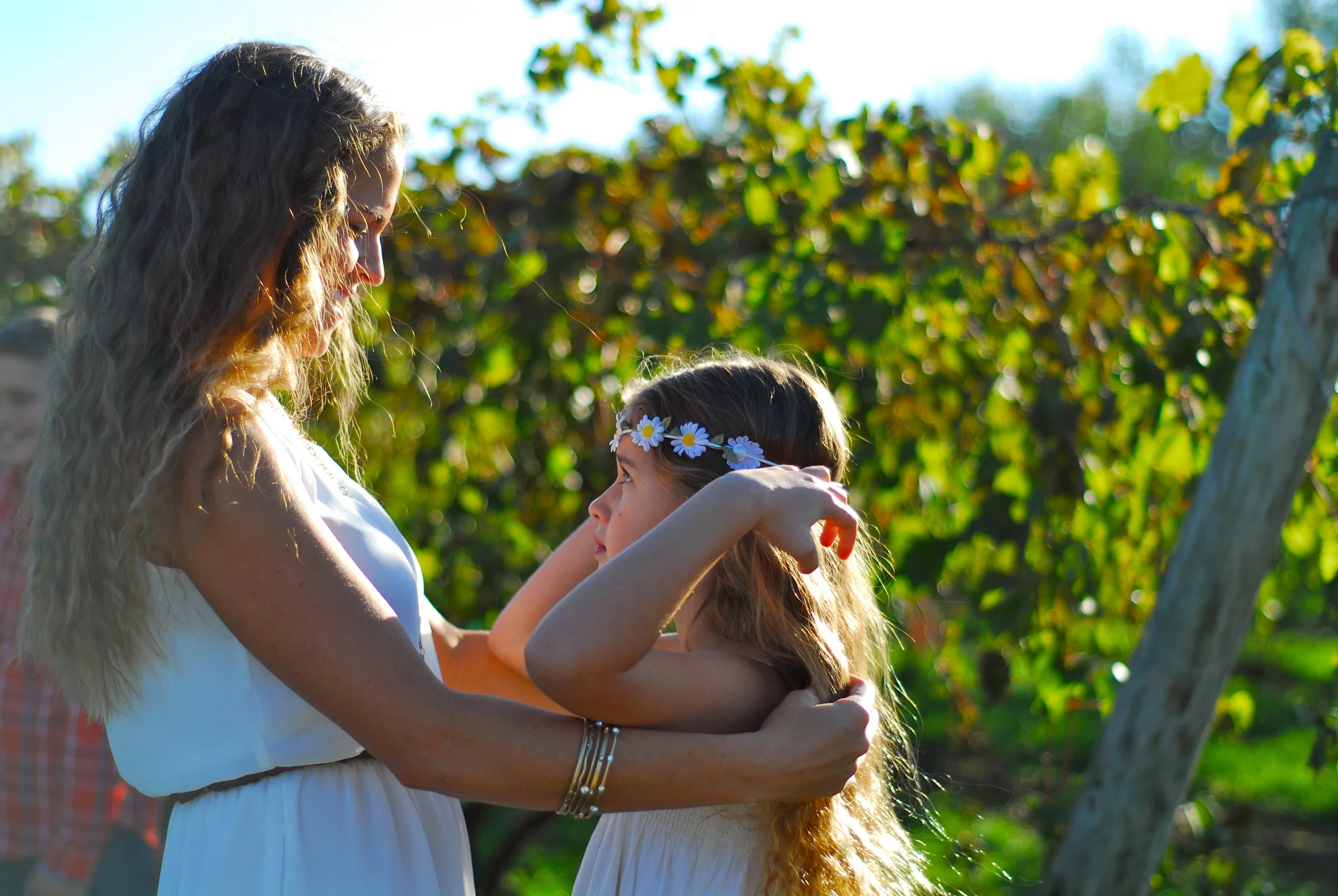 Julie helping and her daughter, Makenna.&nbsp; Love this moment!