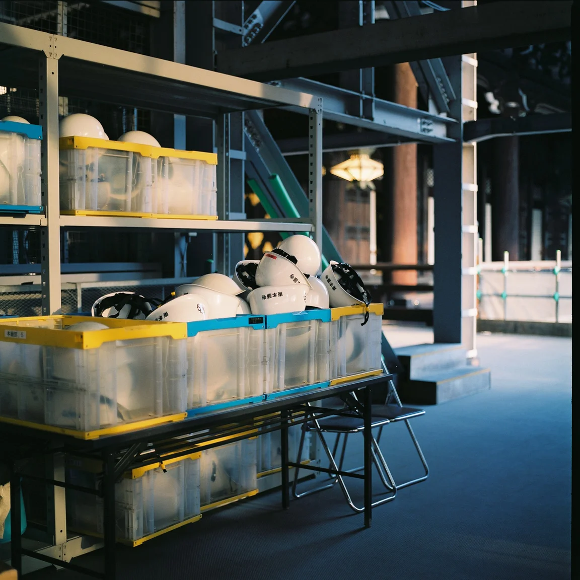 Worksite, Higashi Honganji, Shimogyo-ku, Kyoto, Japan, 2012