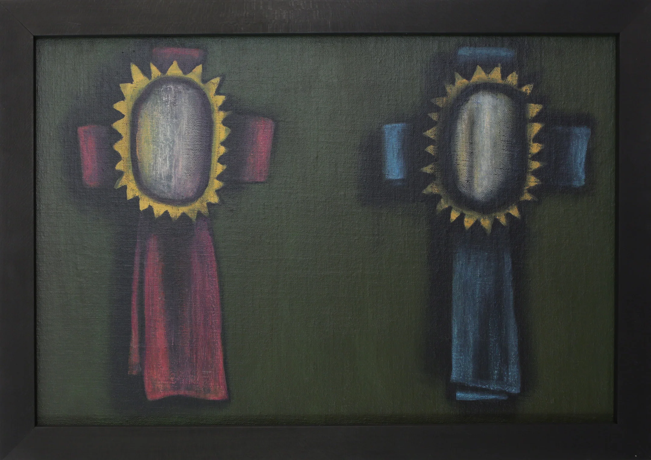 Phalanx, 2015 Pigment, acrylic polymer, and gesso on linen-mounted panel 15.75" x 22.25"