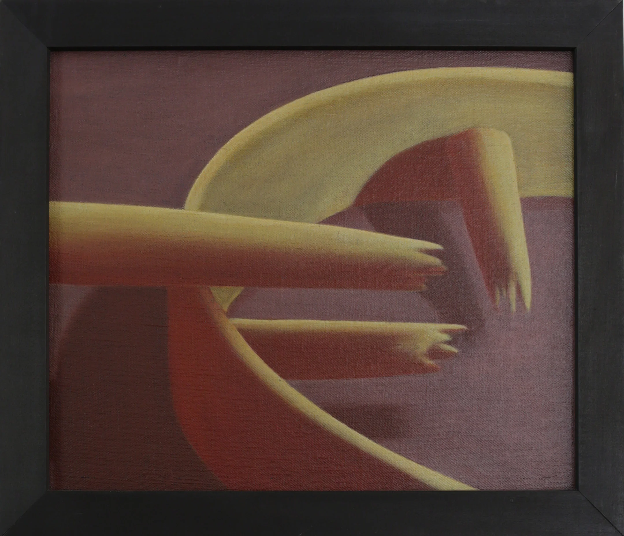 Hollow, 1990 Pigment, acrylic polymer, and gesso on linen-mounted panel