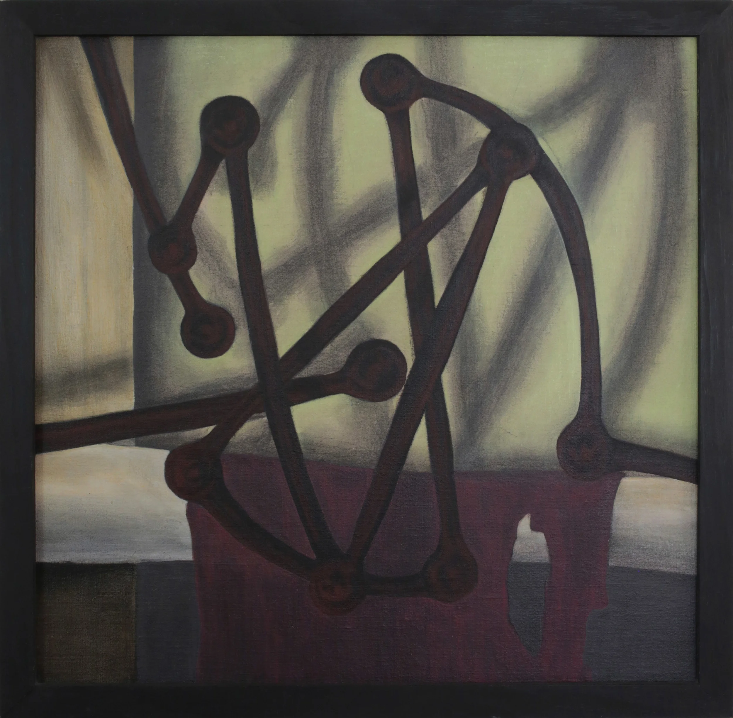Frame, 1987 India ink, pigment, acrylic polymer, and gesso on linen-mounted panel