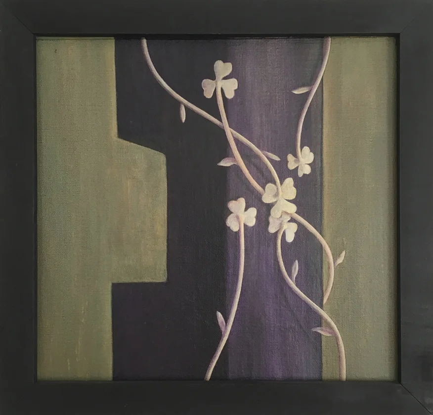 Trellis , 1990 Pigment, acrylic polymer, and gesso on linen-mounted panel