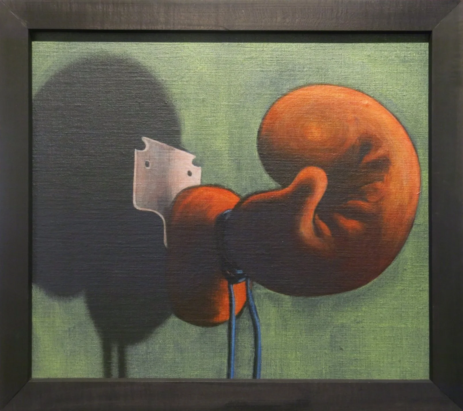 Sucker, 1991 India ink, pigment, acrylic polymer, and gesso on linen-mounted panel, 16.25" x 18.5"