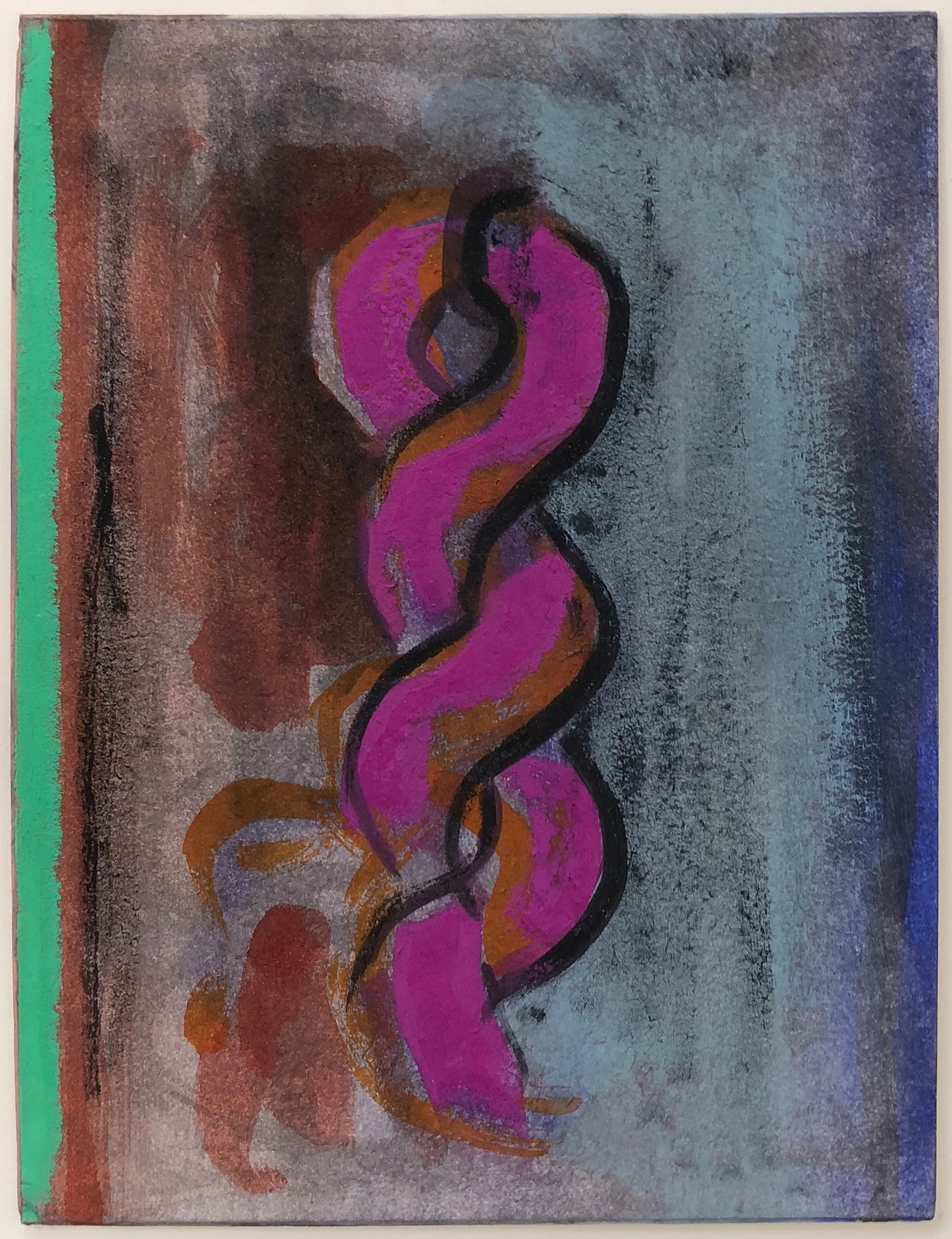Votive, 2012 Pastel and acrylic polymer on matboard, 8" x 6"