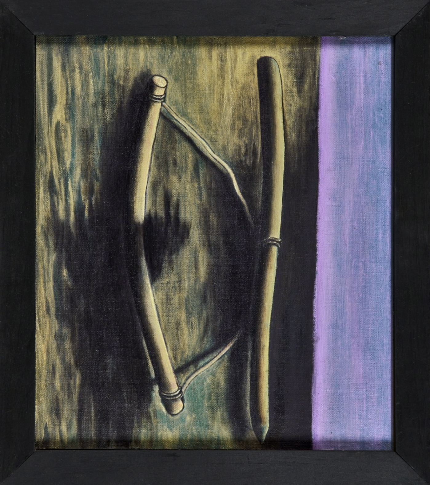    Twine,  &nbsp;1986 India ink, pigment, acrylic polymer, and gesso on linen-mounted panel, 14.5" x 12.5" 