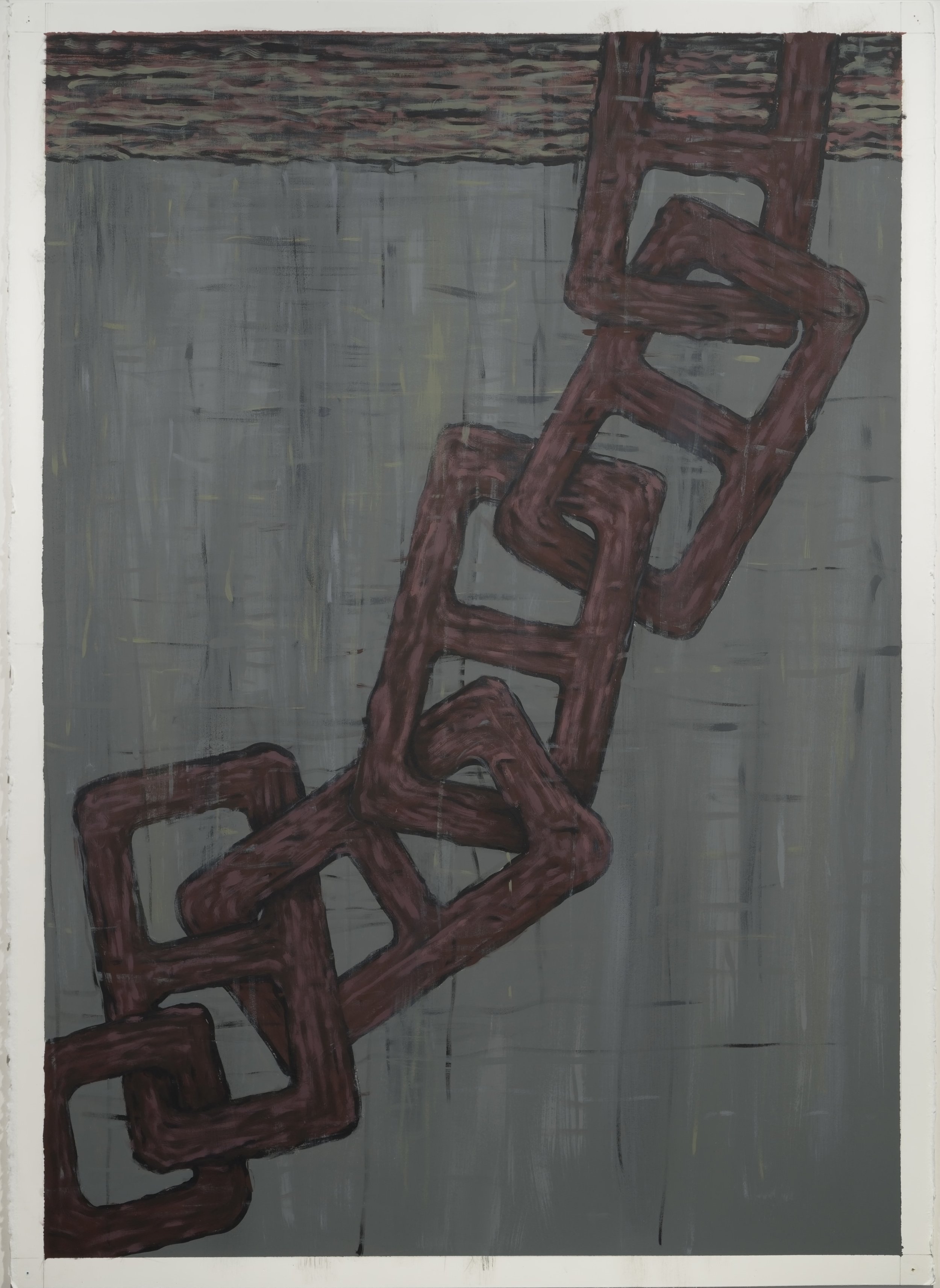    West Point   2025 pure pigments and gesso on paper 44.75” x 33.5” 