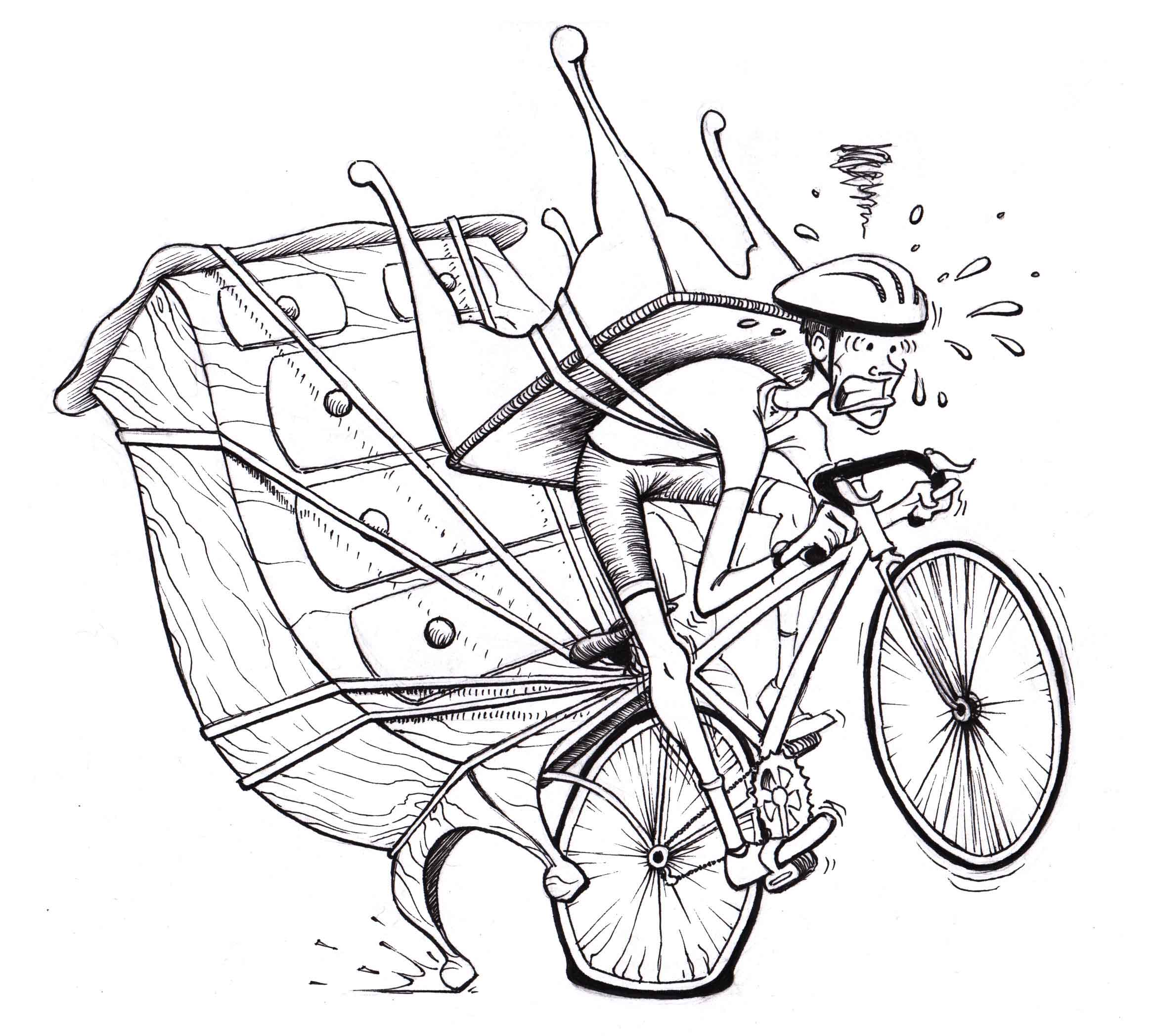 Antiquing Cyclist - Kipp T. Jarden