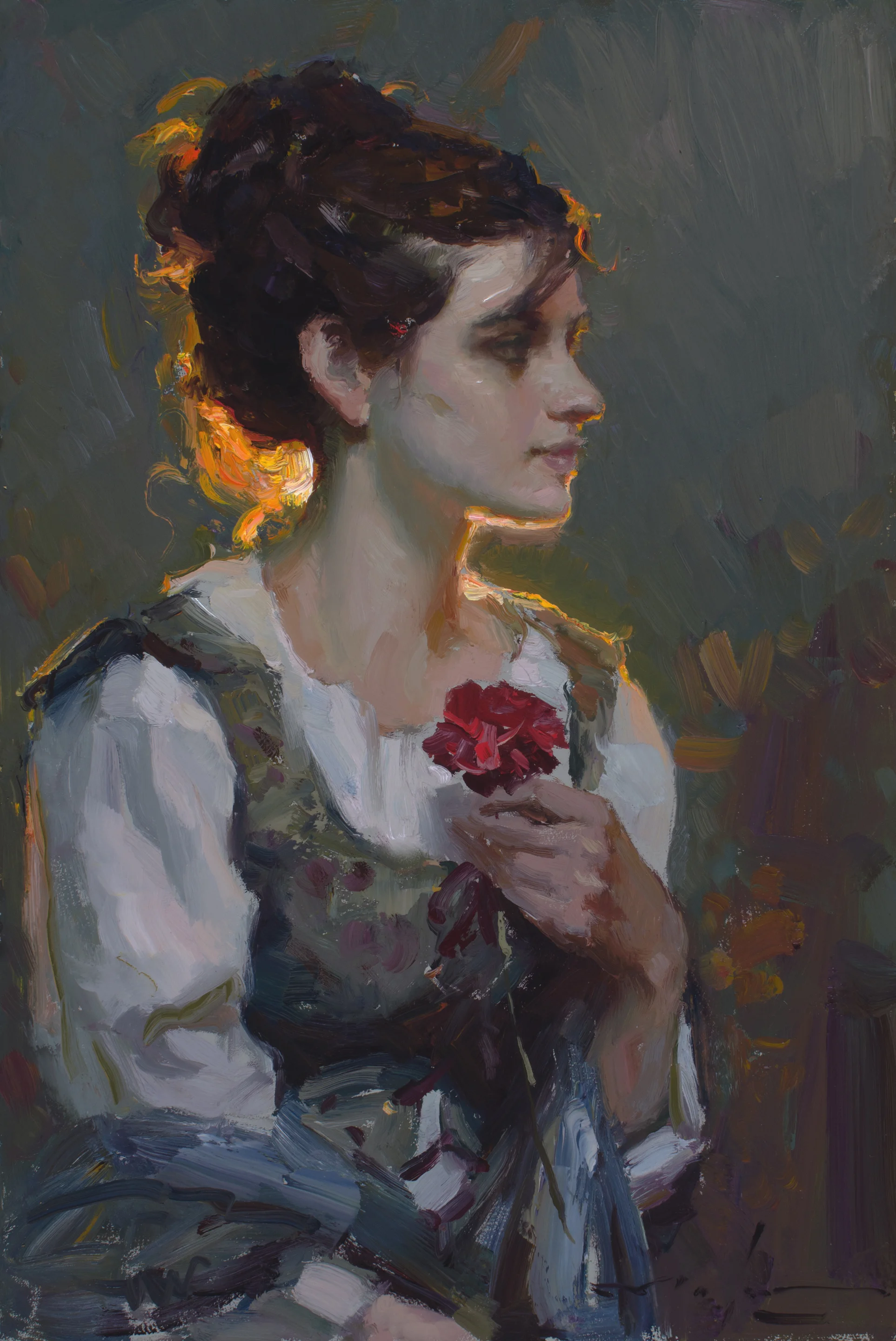 Carnation , 16x12", oil on board Available at Trailside Galleries